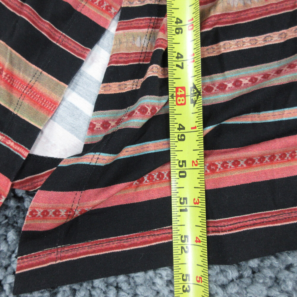 Peruvian Connection Dress Womens Medium Black Orange Coral Antiplano Stripe NWT - Picture 9 of 16